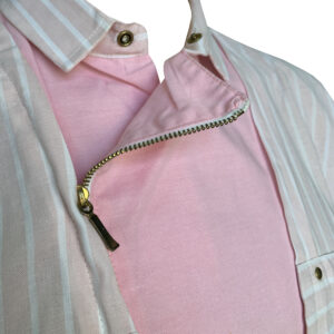 Camicia vintage bianca rosa