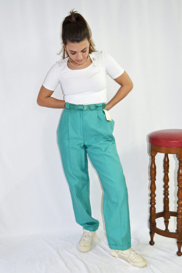 Pantalone verde cotone vintage
