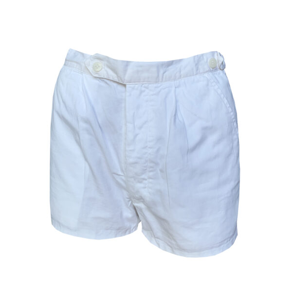 Pantaloncino bianco corto a vita alta