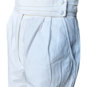 Pantalone bianco a pieghe vintage