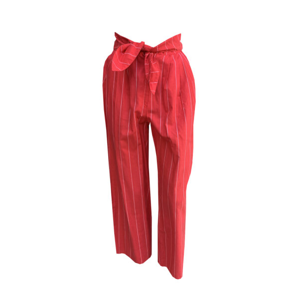 Pantalone rosso a righe vintage