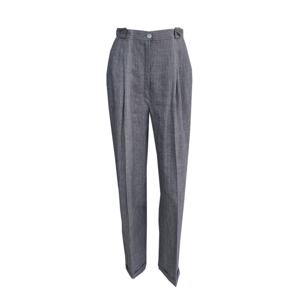 Pantalone grigio gessato vintage