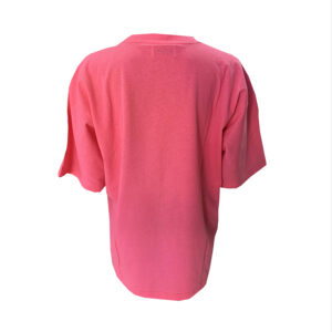 Maglietta rosa ricamata