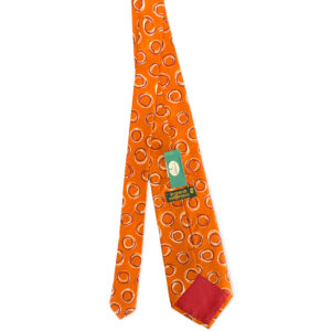 Cravatta seta arancione