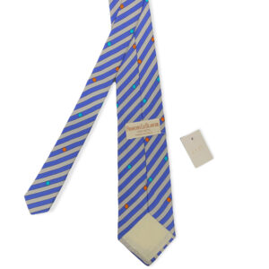Cravatta azzurra e grigia