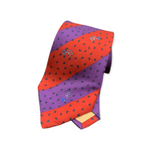 Cravatta rosso e viola