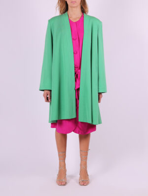 giacca lana donna verde