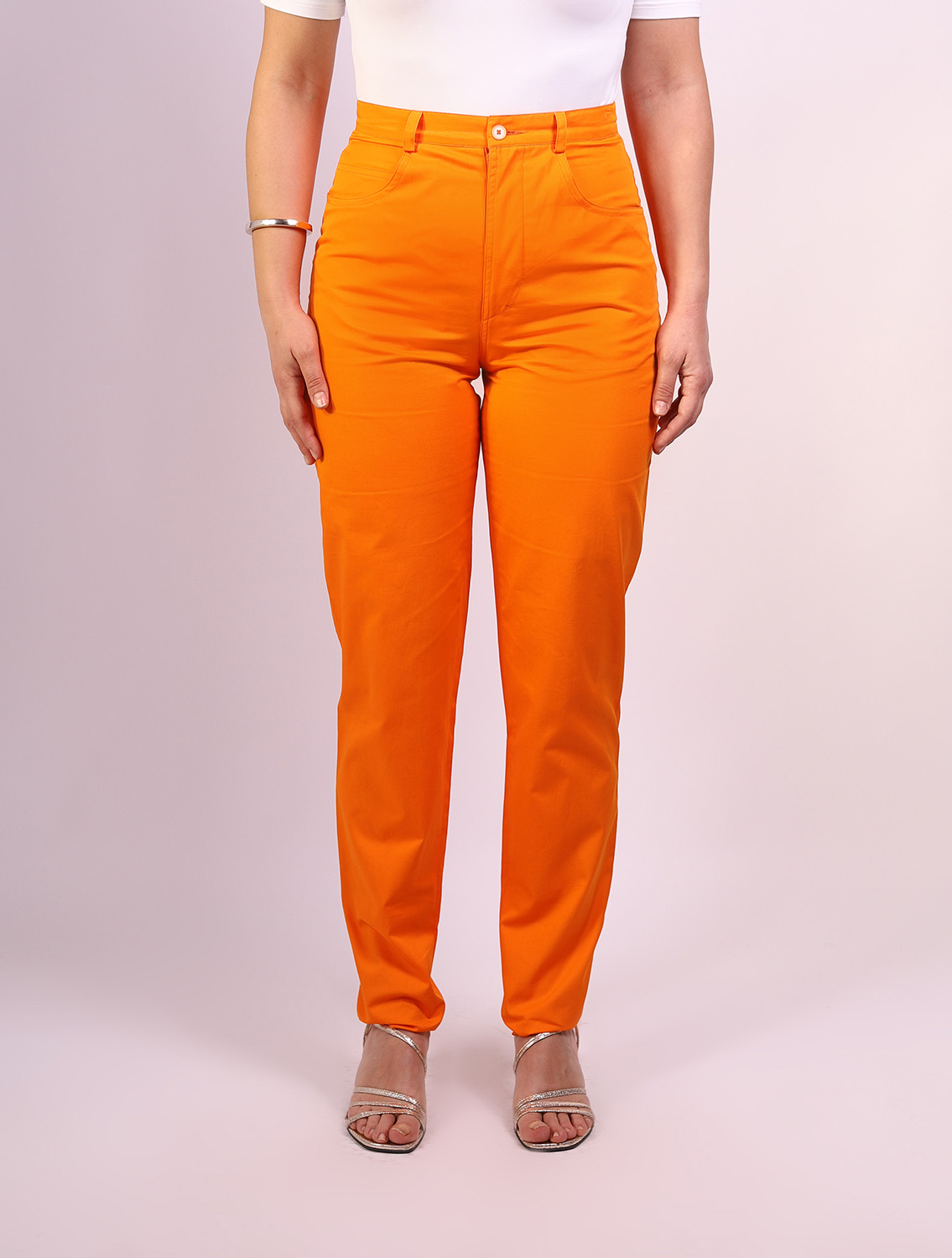 pantalone arancione Enrico Coveri